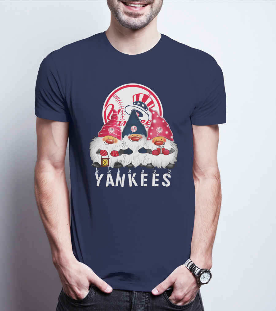 Yankees Merry Christmas Happy Holidays New York Yankees T-Shirt