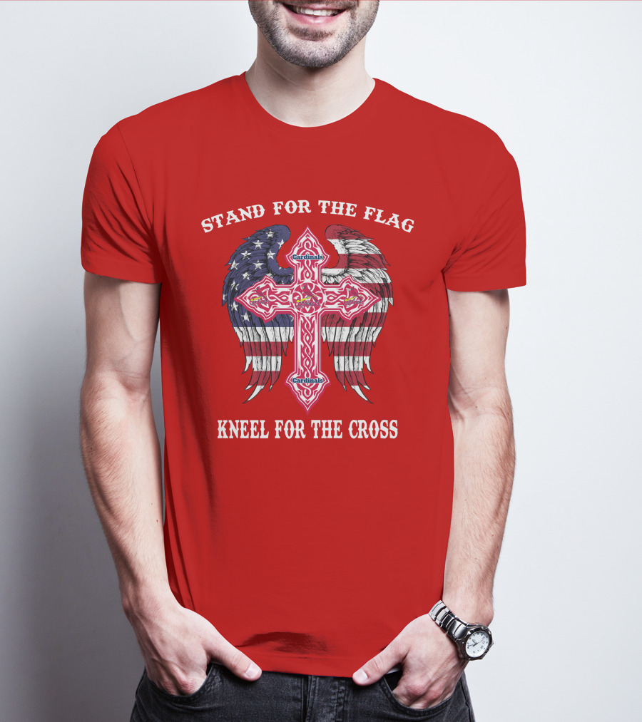 Stand For The Flag Kneel For The Cross St. Louis Cardinals T-Shirt