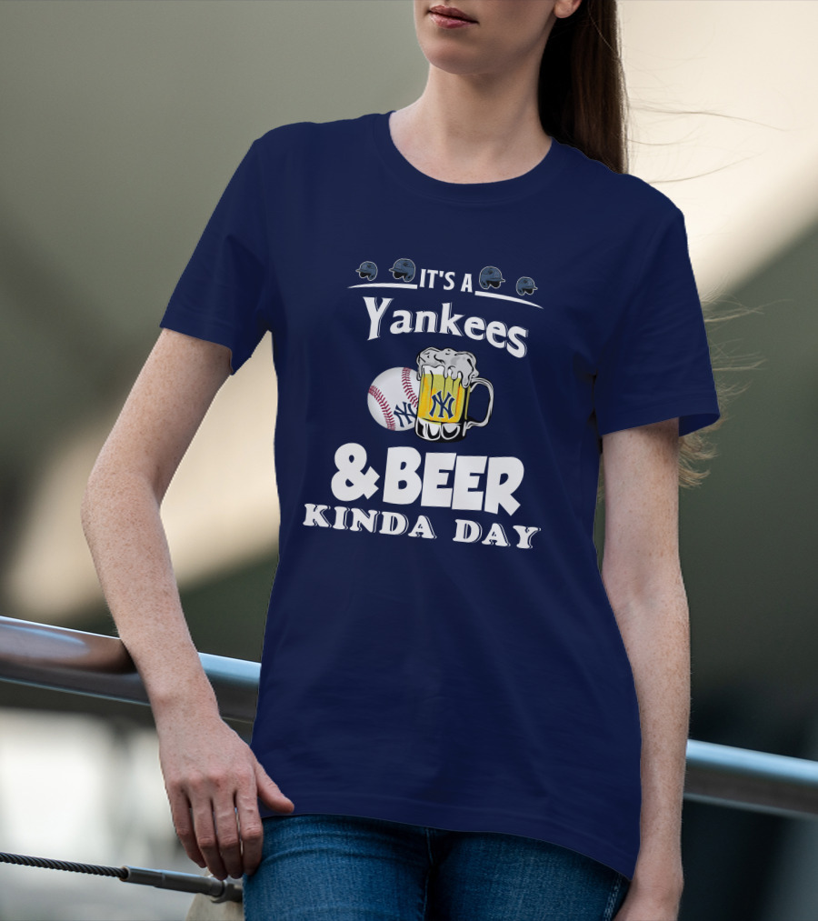 Yankees Baseball And Beer Fans Perfect Day T-Shirt