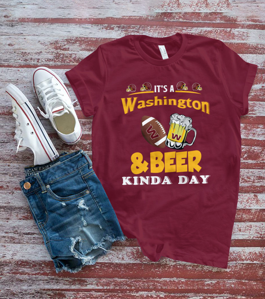 Washington Football And Beer Celebration Day T-Shirt