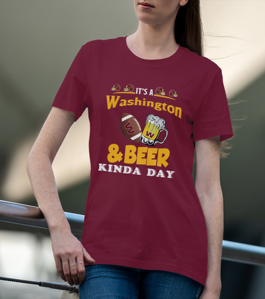 Washington Football And Beer Celebration Day T-Shirt