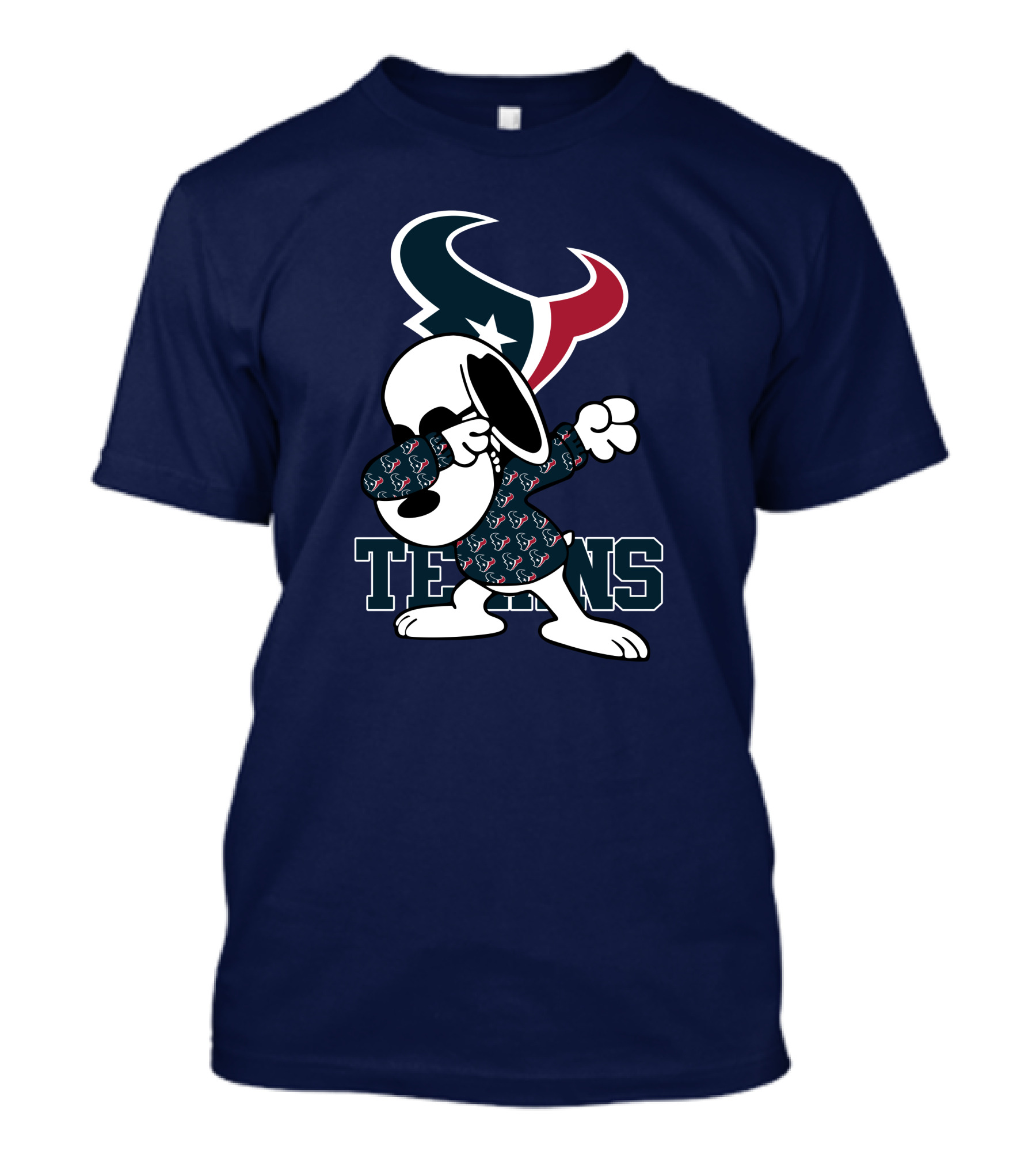 Houston Texans Snoopy Dabbing Texans T-Shirt