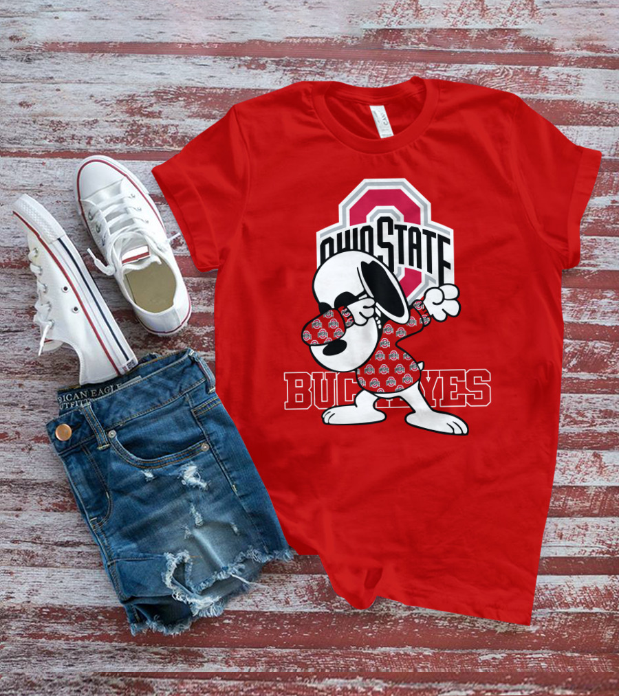 Ohio State Buckeyes Snoopy Dabbing T-Shirt