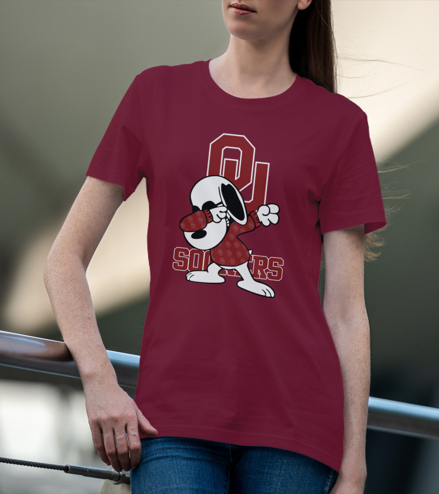 OU Sooners Snoopy Dabbing T-Shirt