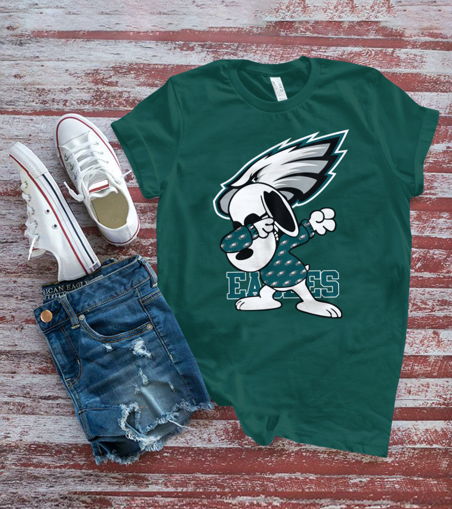 Philadelphia Eagles Snoopy Dabbing Mascot T-Shirt