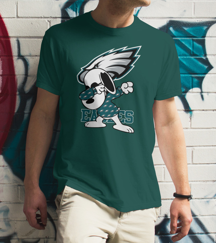 Philadelphia Eagles Snoopy Dabbing Mascot T-Shirt