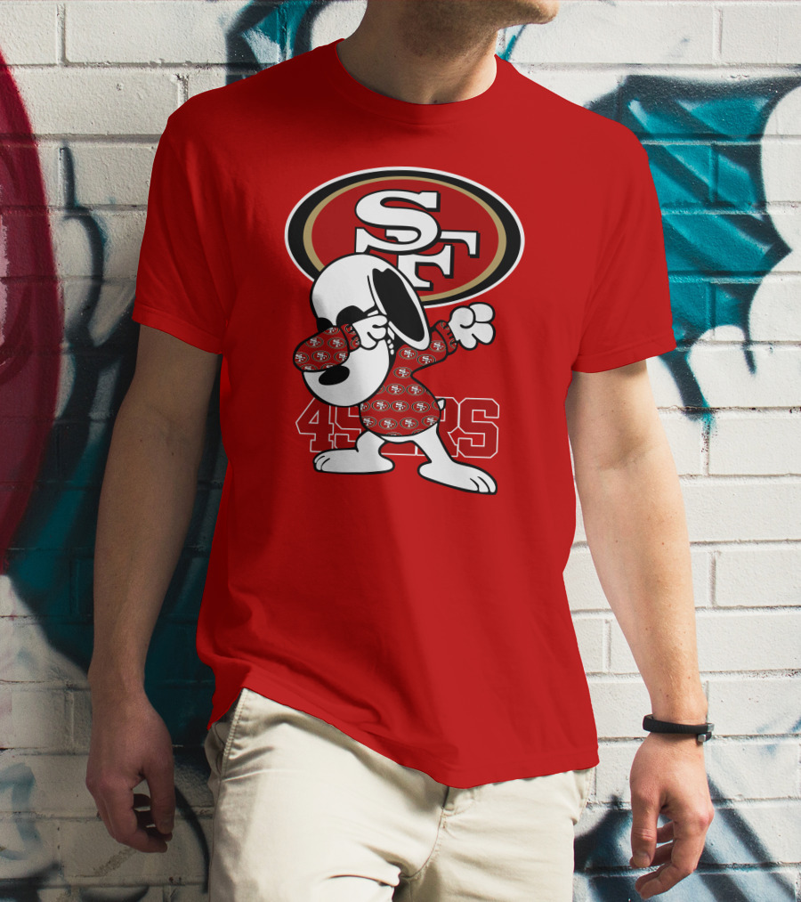 San Francisco 49ers Snoopy Dabbing SF T-Shirt