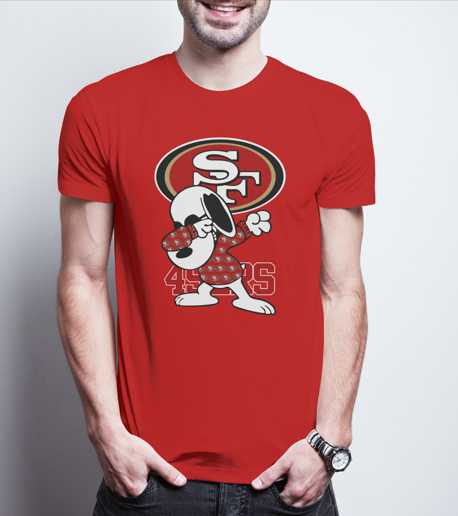 San Francisco 49ers Snoopy Dabbing SF T-Shirt