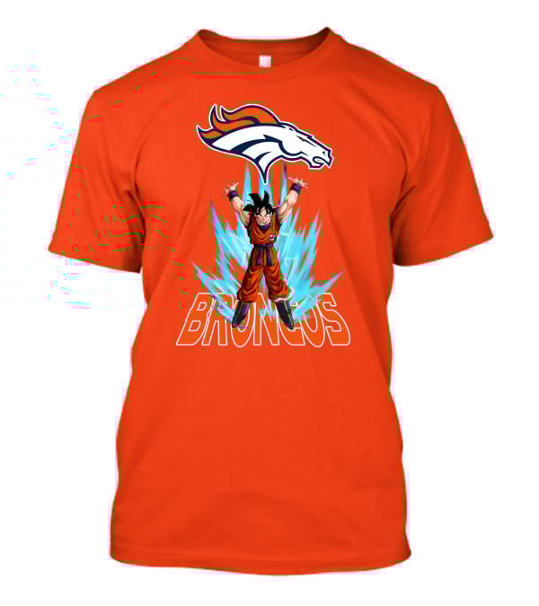 Denver Broncos Super Saiyan Goku Power-Up T-Shirt