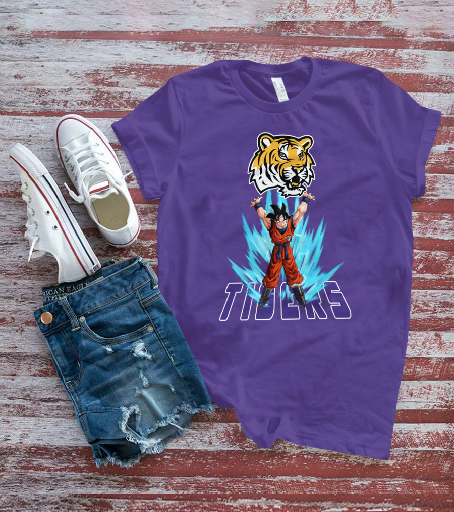 Lsu Tigers Super Saiyan Goku Power Up T-Shirt