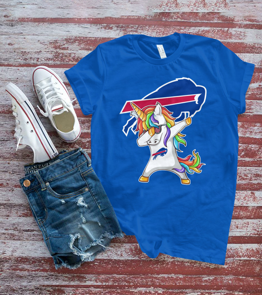 Buffalo Bills Unicorn Dabbing NFL Fan T-Shirt