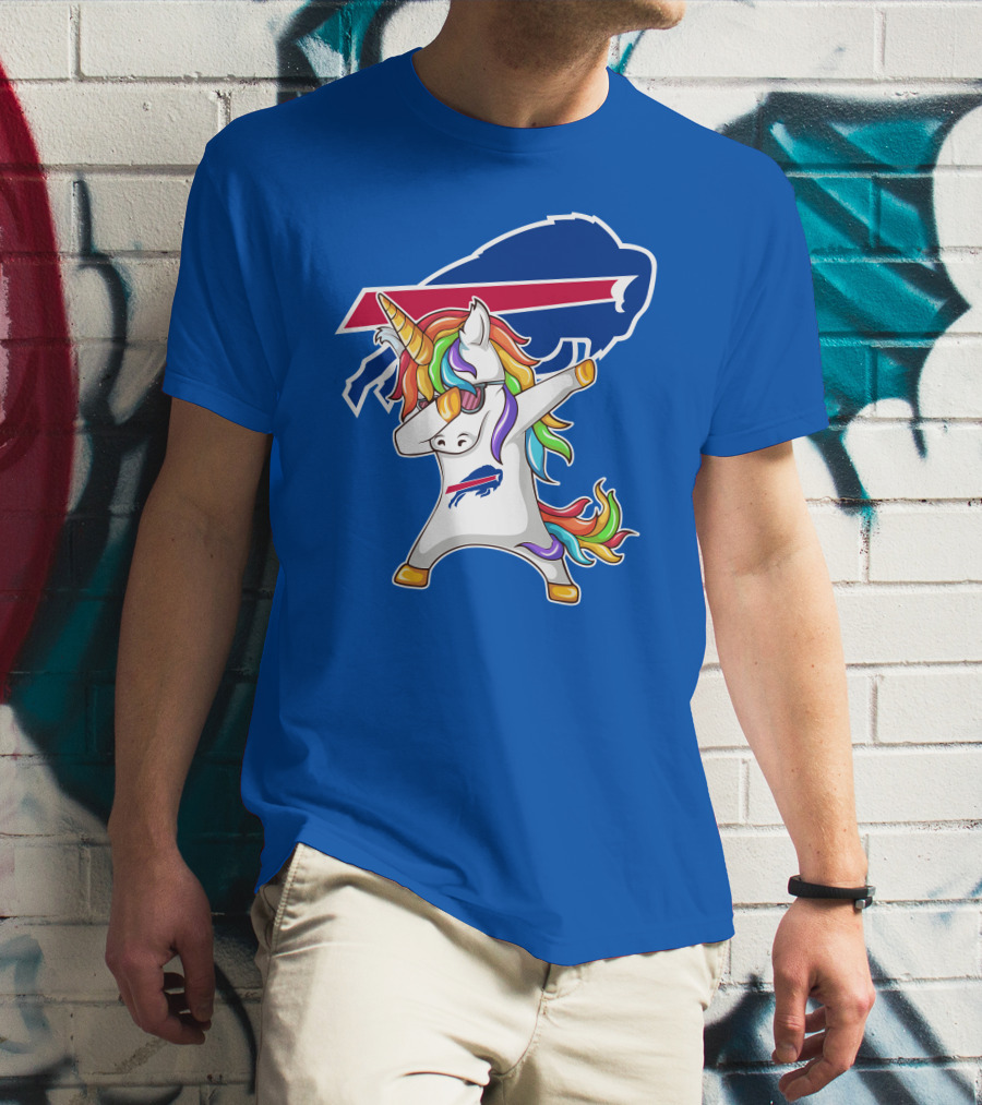Buffalo Bills Unicorn Dabbing NFL Fan T-Shirt