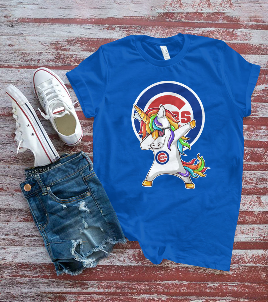 Chicago Cubs Unicorn Dabbing T-Shirt
