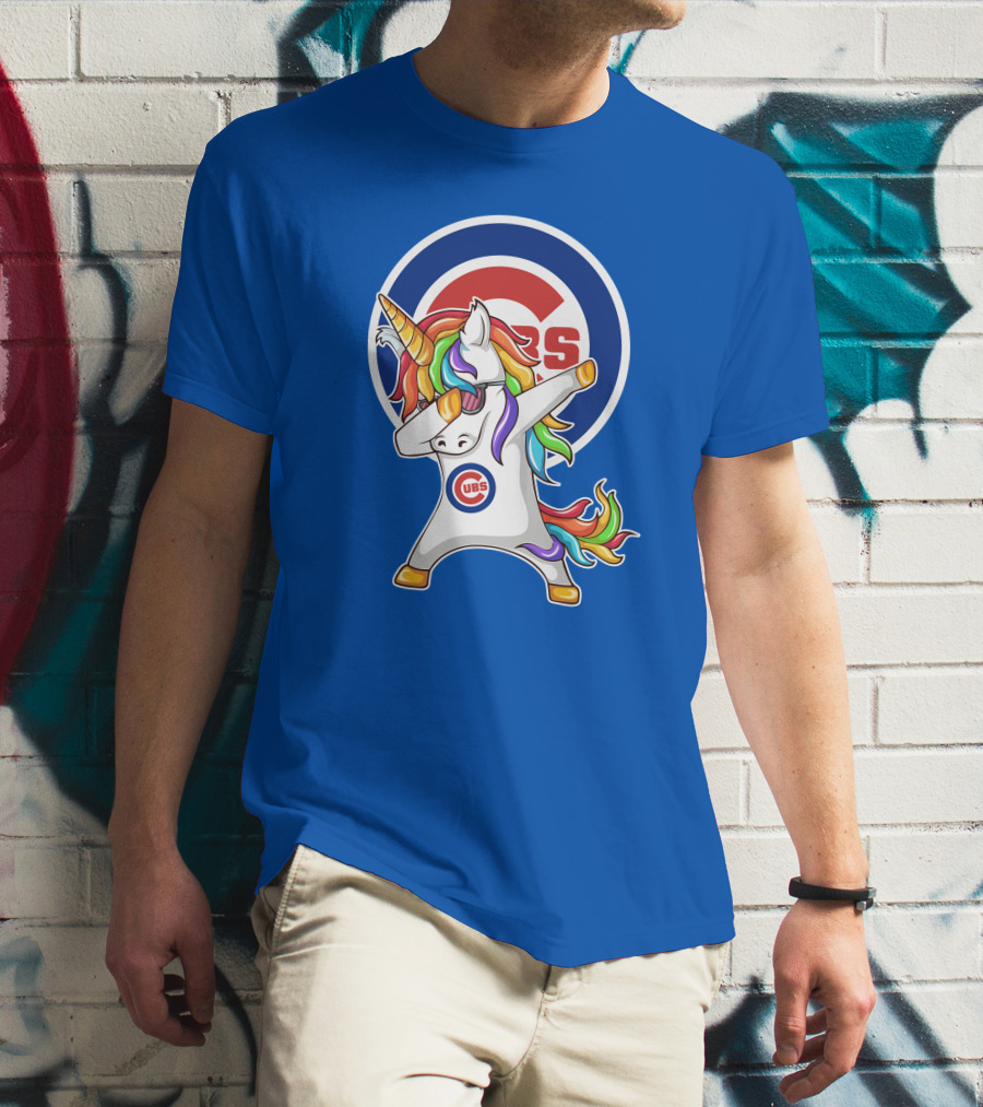 Chicago Cubs Unicorn Dabbing T-Shirt