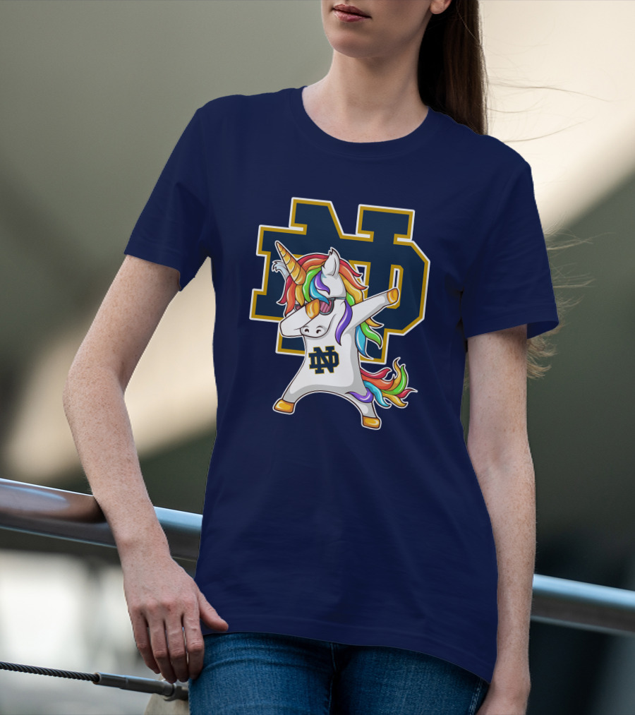 Notre Dame Fighting Irish Dab Unicorn ND T-Shirt