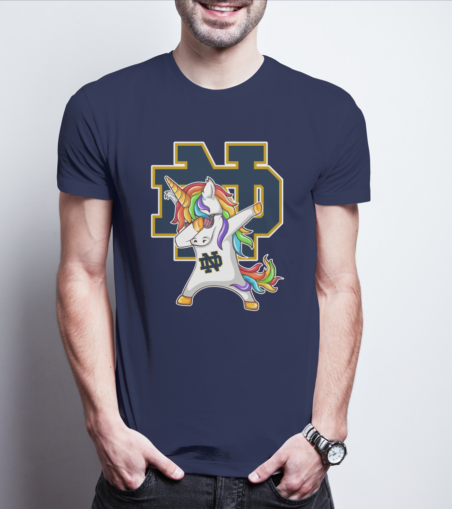 Notre Dame Fighting Irish Dab Unicorn ND T-Shirt