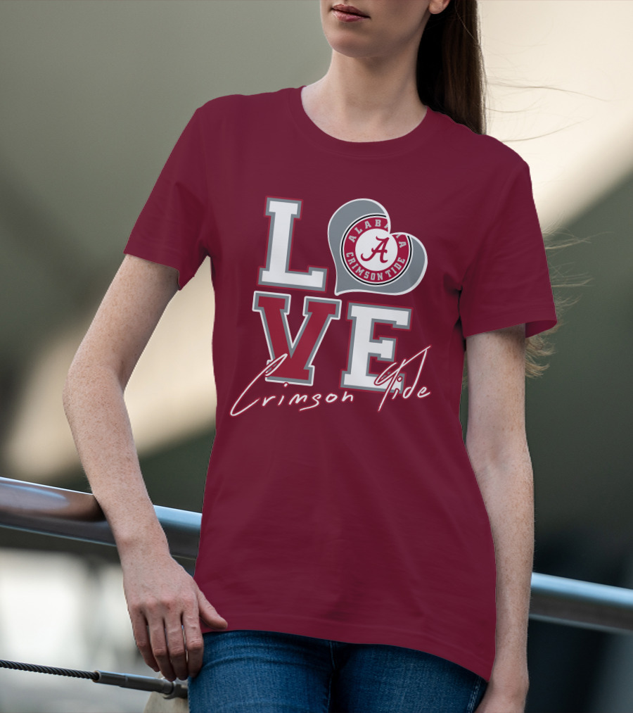 LOVE Alabama Crimson Tide T-Shirt