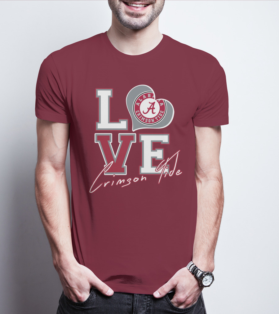 LOVE Alabama Crimson Tide T-Shirt