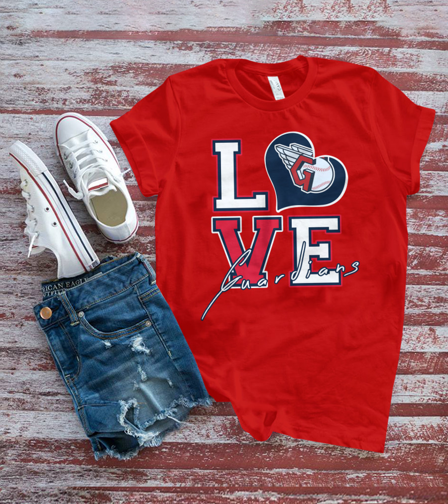LOVE Guardians Baseball Heart T-Shirt