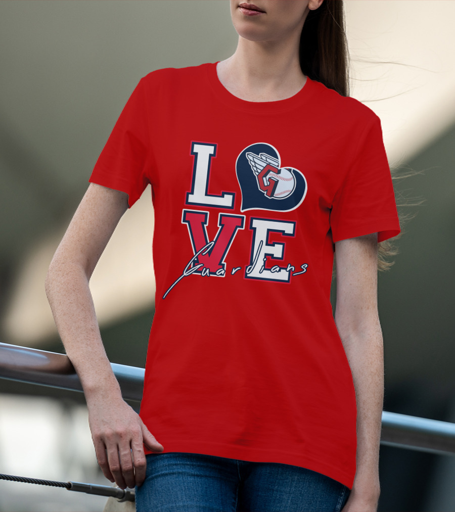 LOVE Guardians Baseball Heart T-Shirt