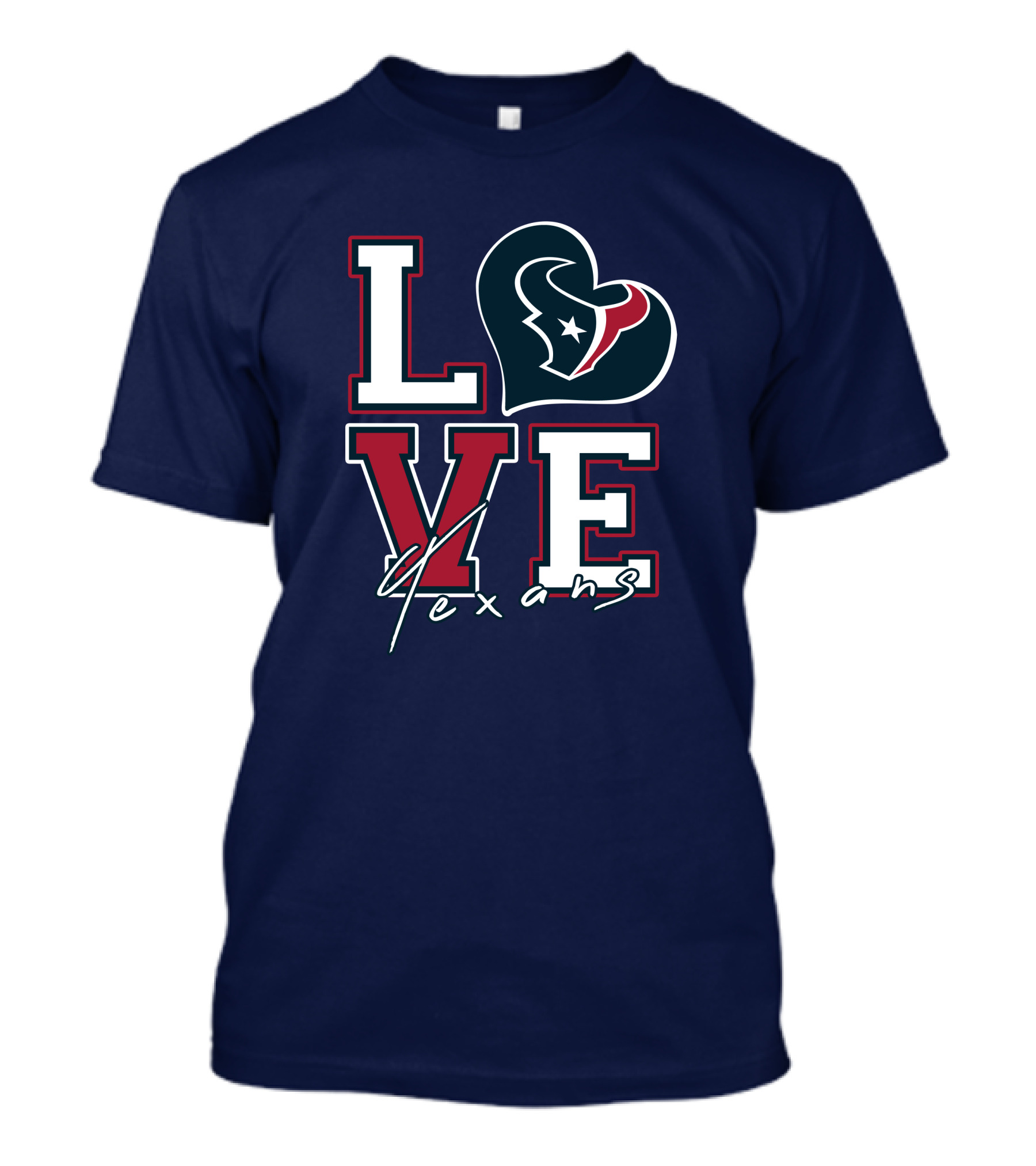 LOVE Houston Texans Logo NFL T-Shirt