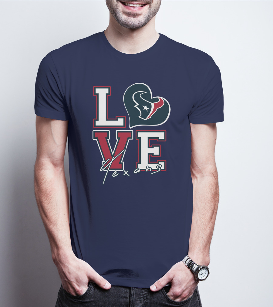 LOVE Houston Texans Logo NFL T-Shirt