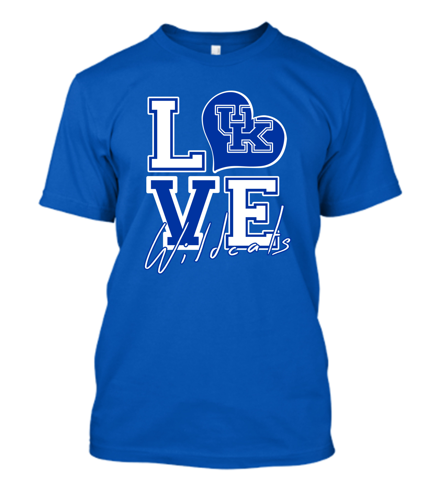 LOVE Kentucky Wildcats UK Heart Wildcats T-Shirt