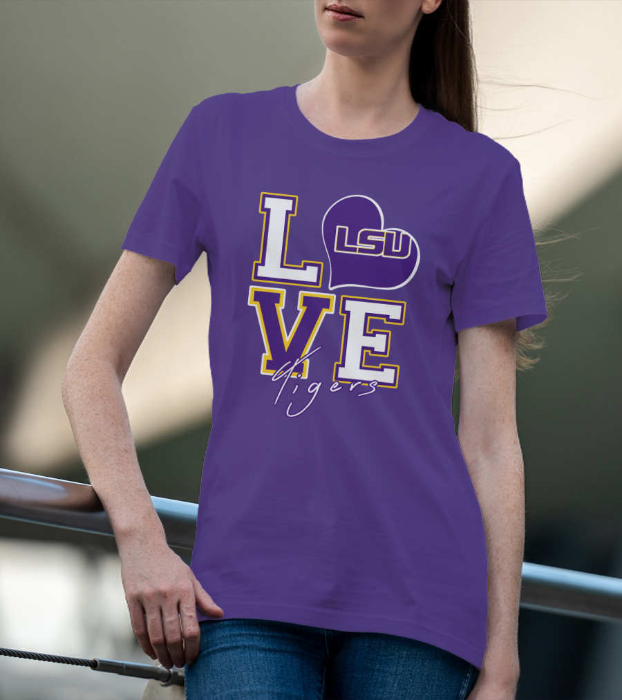 LOVE LSU Tigers T-Shirt