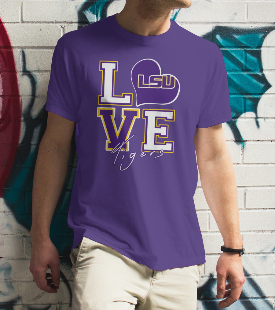 LOVE LSU Tigers T-Shirt