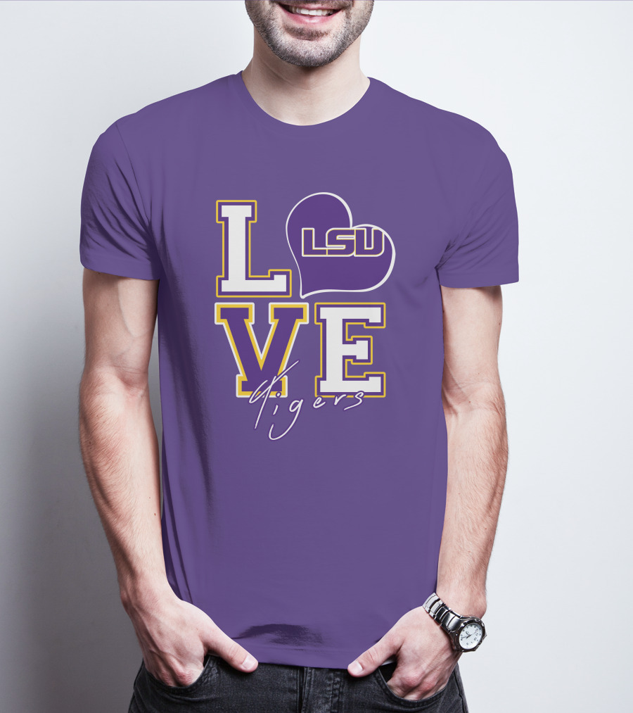 LOVE LSU Tigers T-Shirt