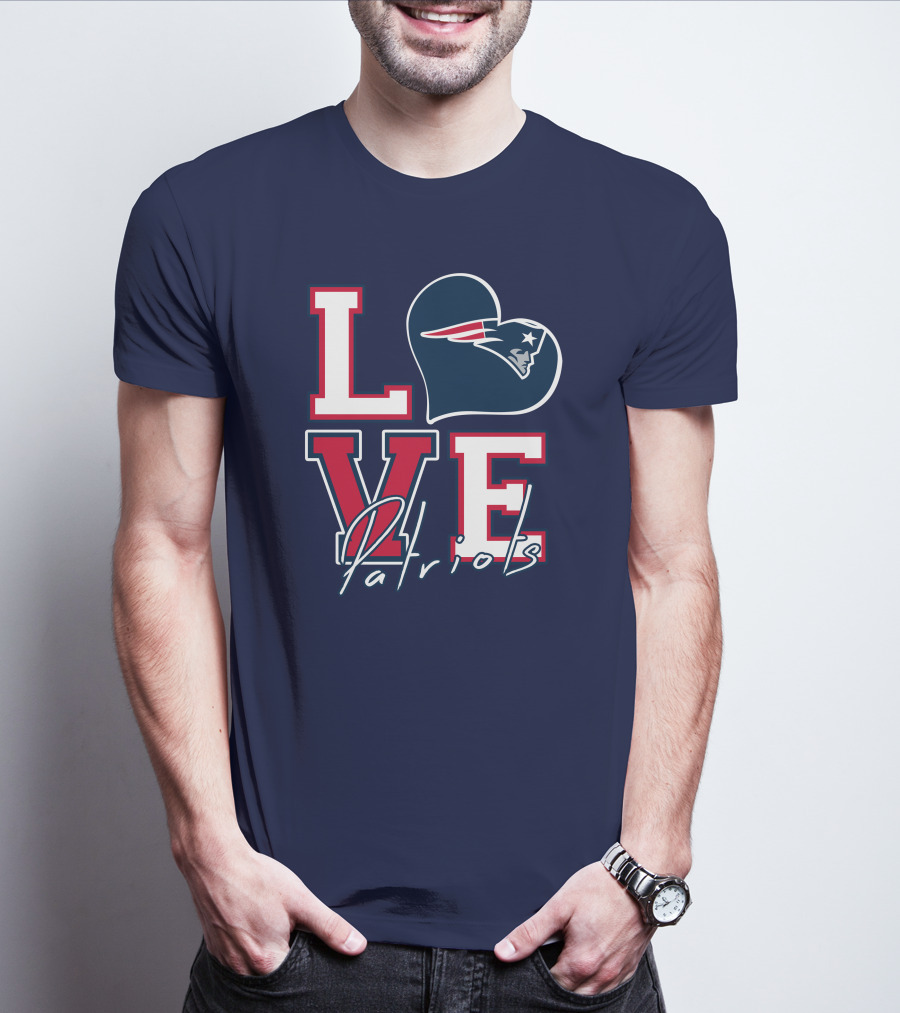 Love Patriots New England Football T-Shirt