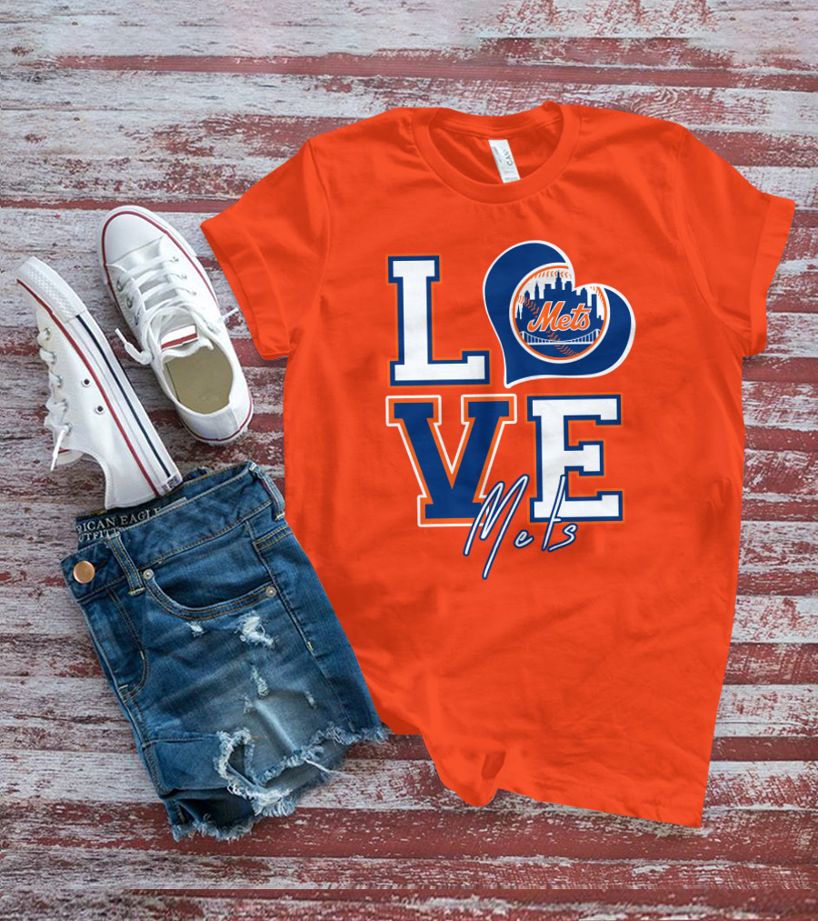 LOVE Mets New York Skyline T-Shirt