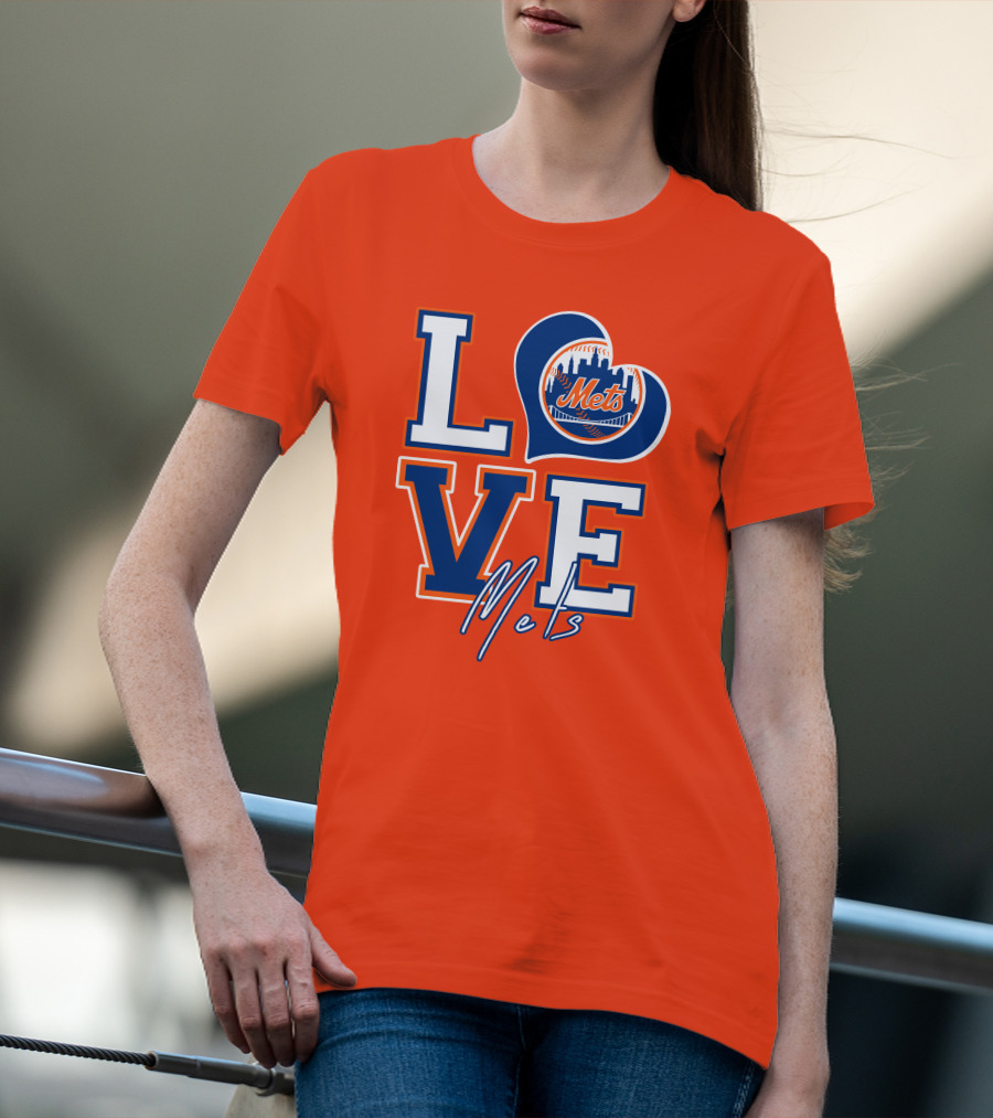 LOVE Mets New York Skyline T-Shirt
