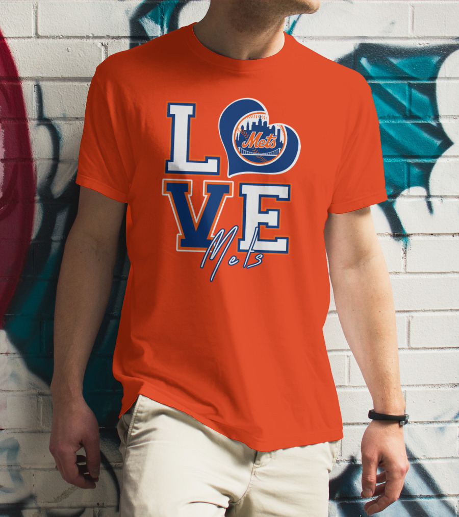 LOVE Mets New York Skyline T-Shirt