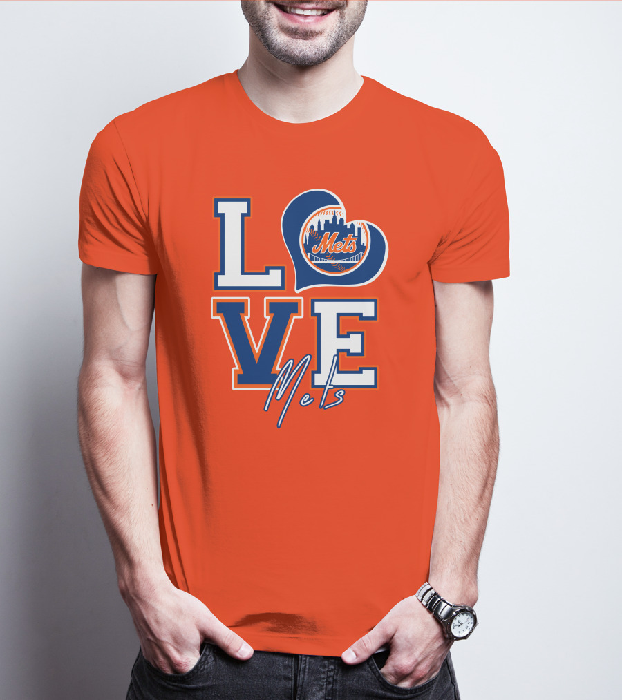 LOVE Mets New York Skyline T-Shirt
