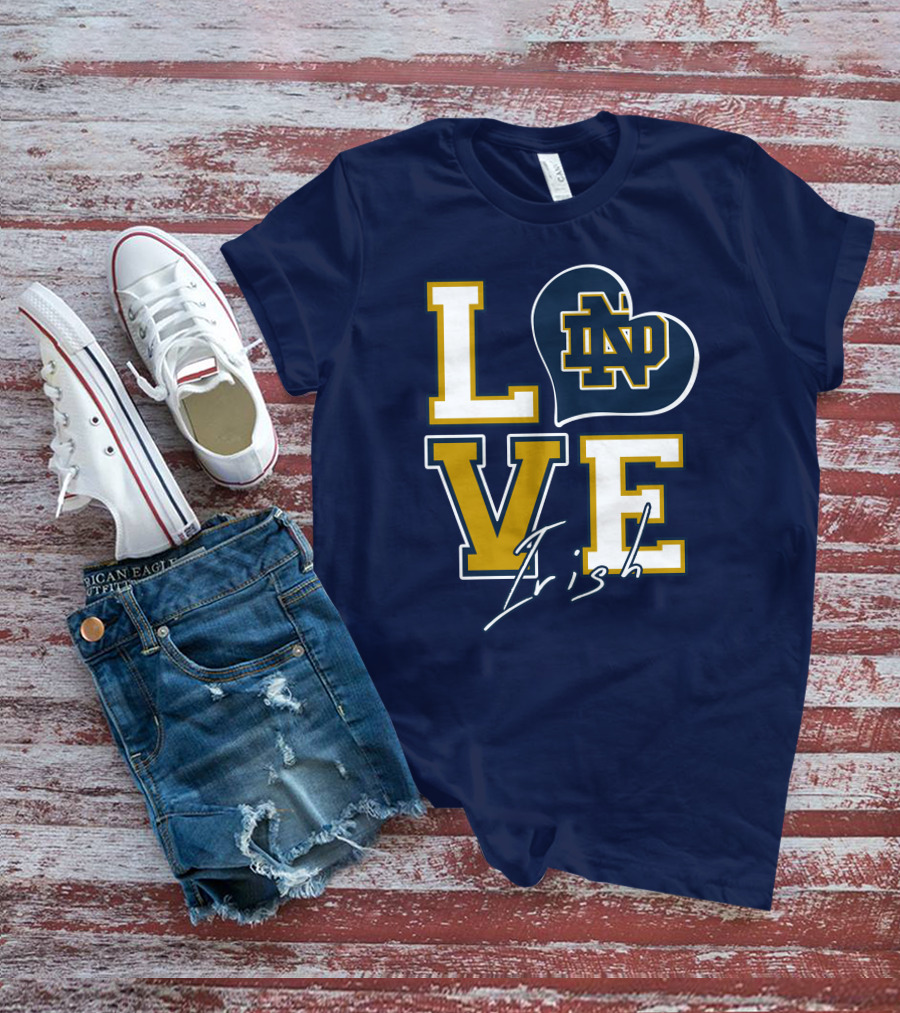 LOVE Notre Dame Irish ND T-Shirt