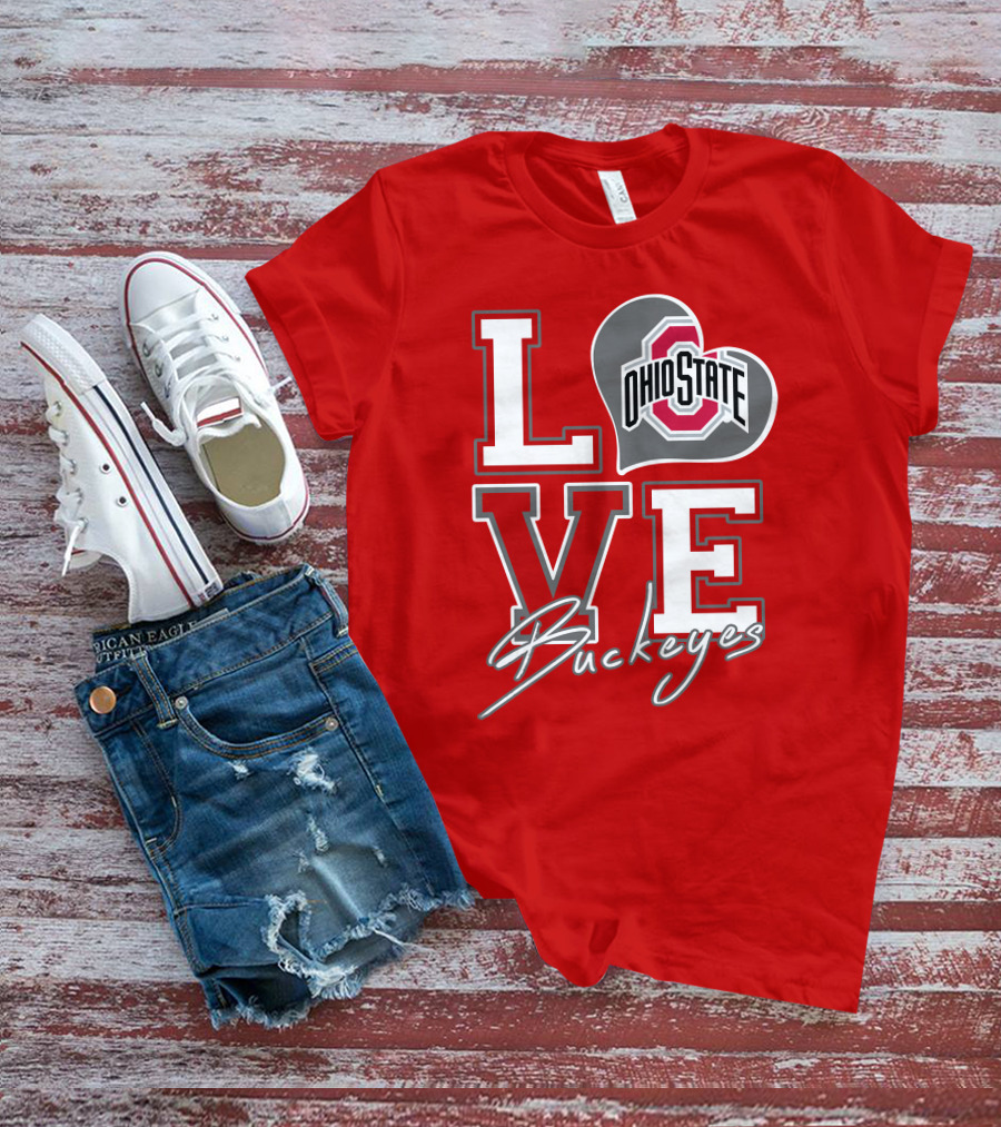 LOVE Ohio State Buckeyes T-Shirt