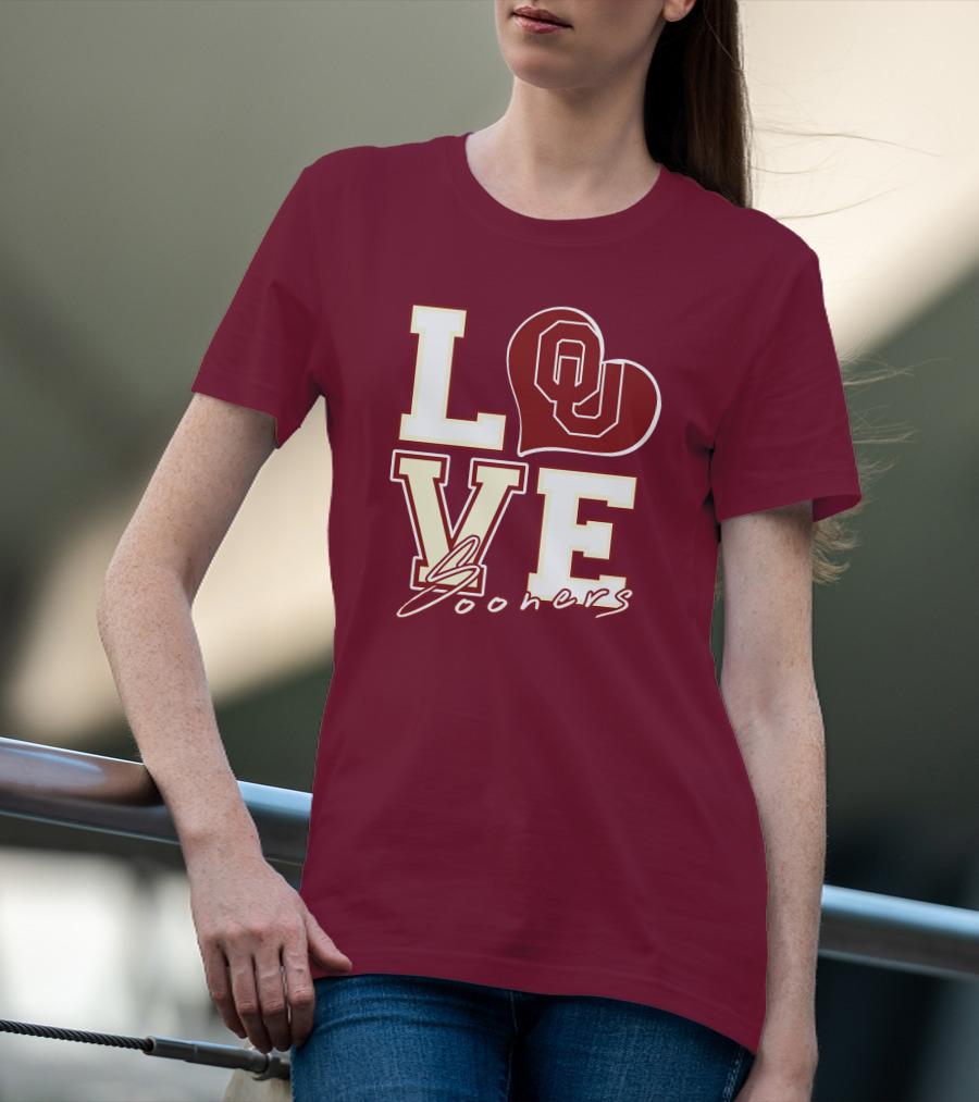 Love OU Heart Sooners T-Shirt
