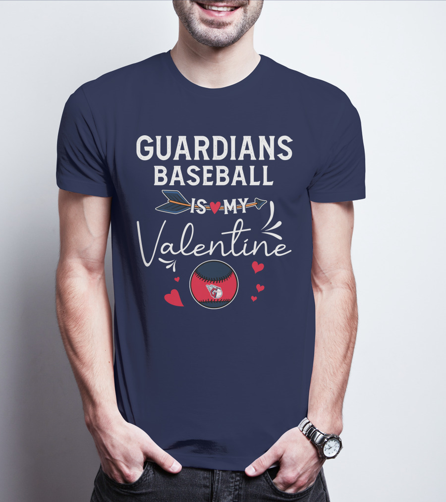 Guardians Baseball Is My Valentine T-Shirt