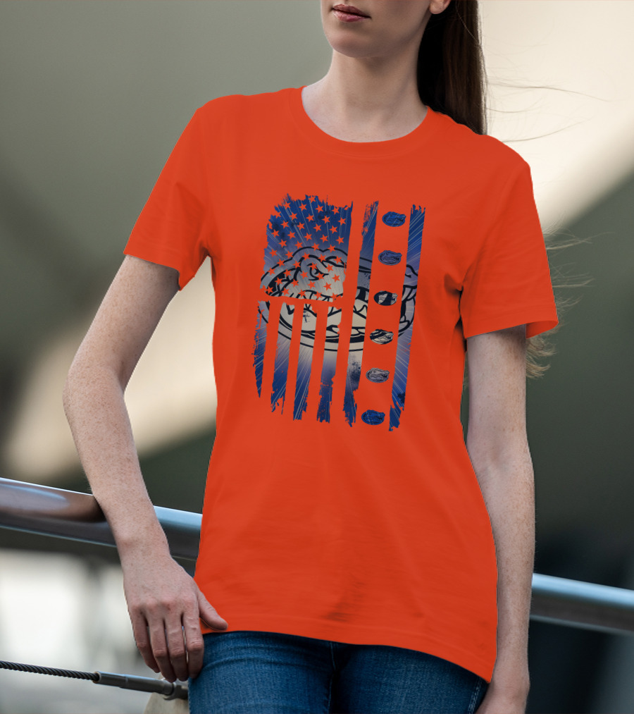 Florida Gators American Flag Stars Stripes T-Shirt