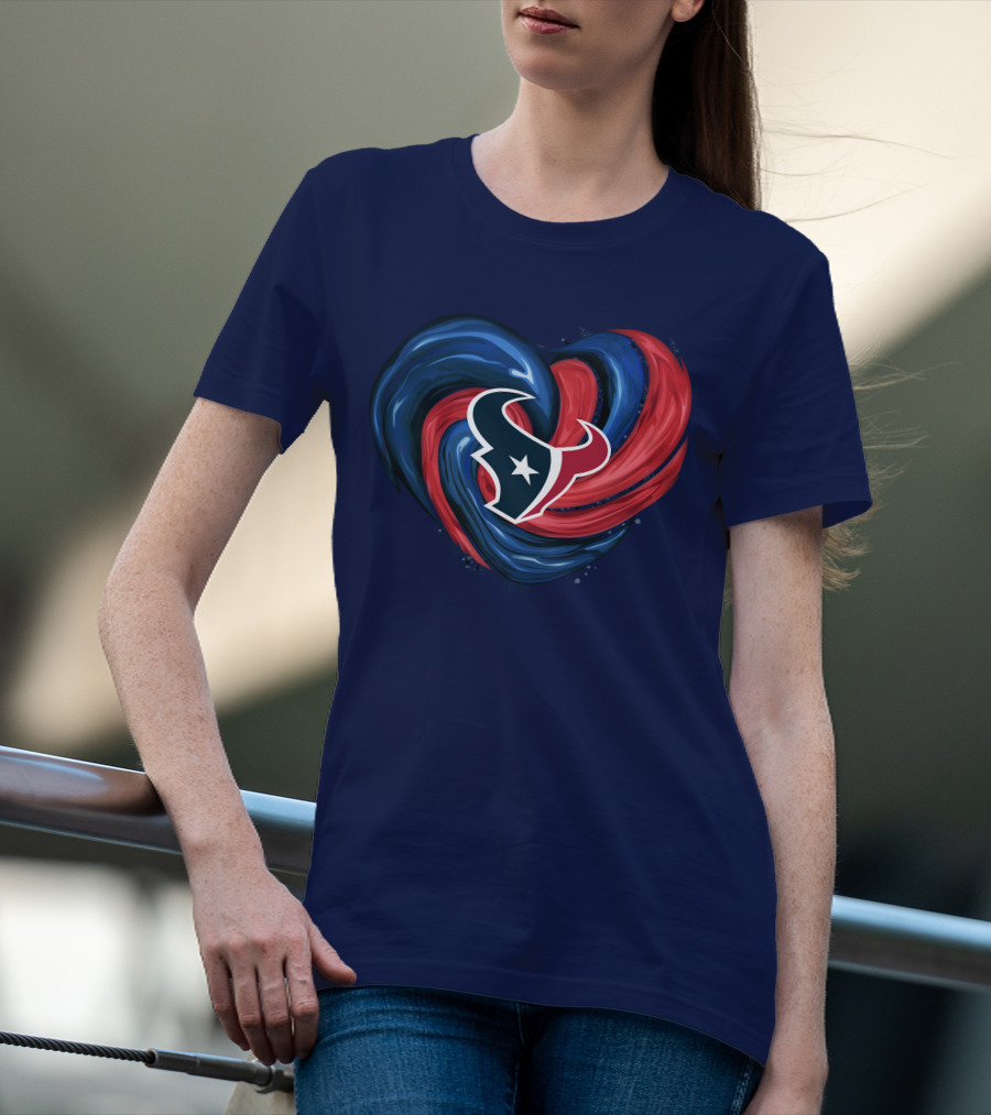 Houston Texans Tornado Heart T-Shirt