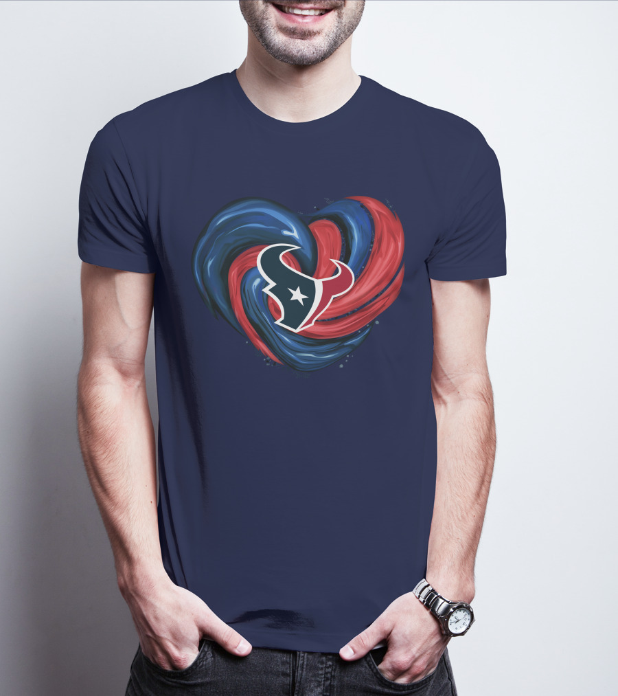 Houston Texans Tornado Heart T-Shirt