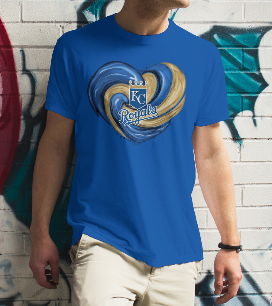 KC Royals Tornado Heart Royals Crest T-Shirt