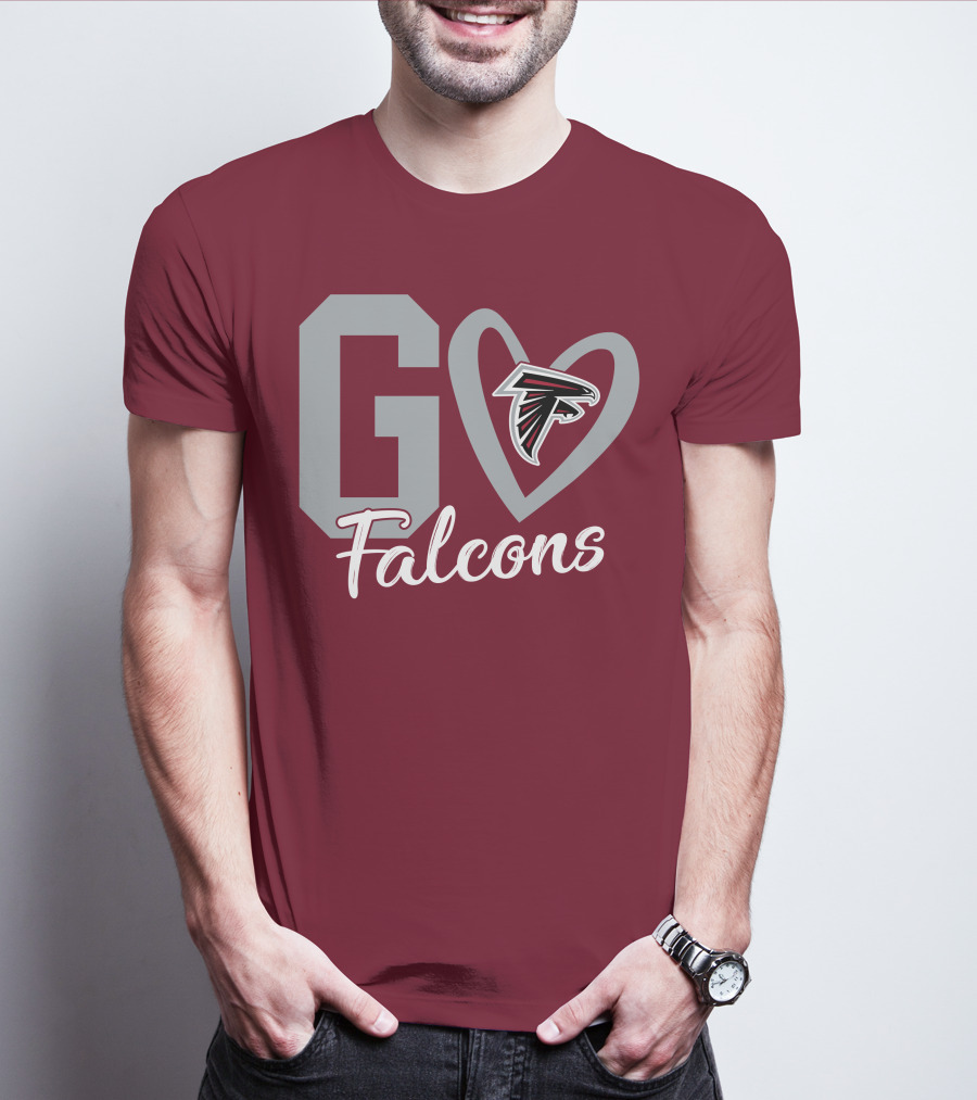 Go Falcons Heart T-Shirt