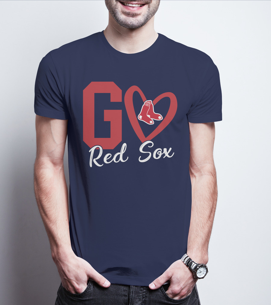 Go Red Sox Heart Socks T-Shirt