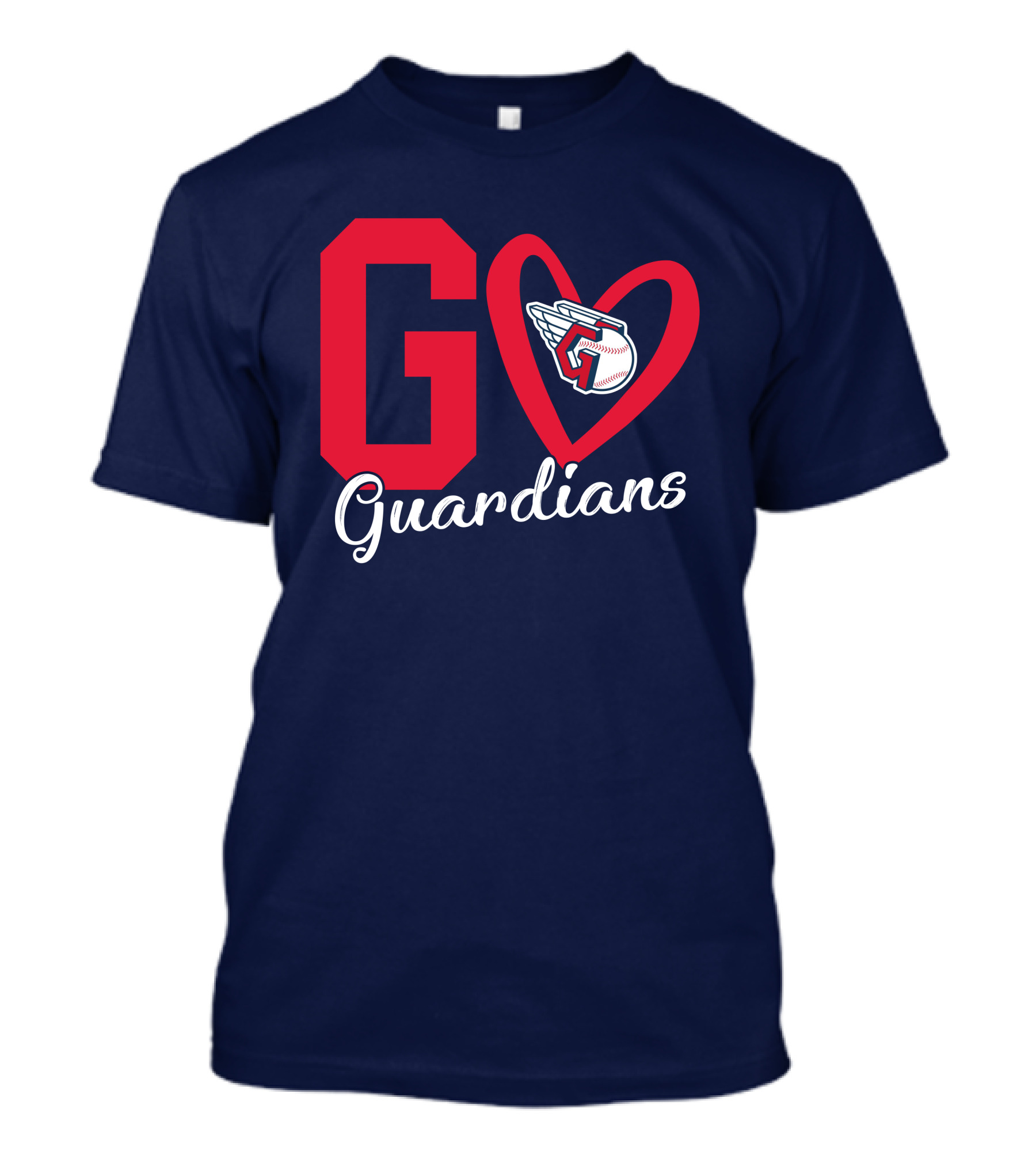 Go Guardians Baseball Heart Winged T-Shirt