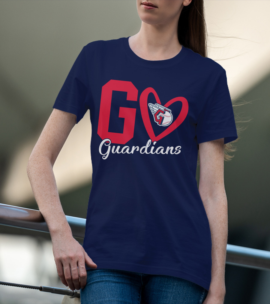 Go Guardians Baseball Heart Winged T-Shirt