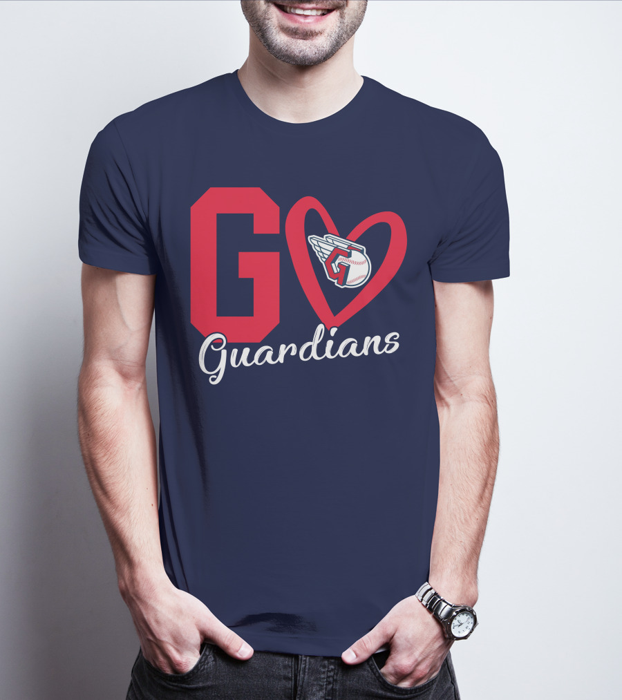Go Guardians Baseball Heart Winged T-Shirt
