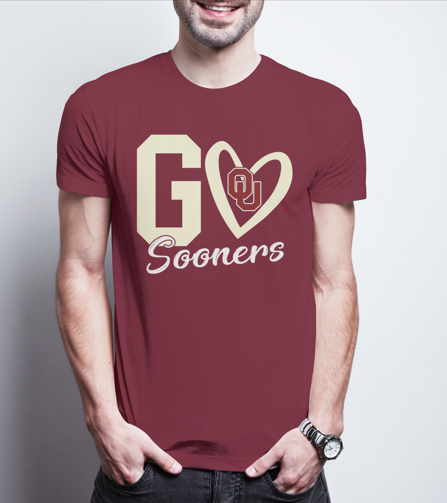 Go Sooners OU Heart T-Shirt