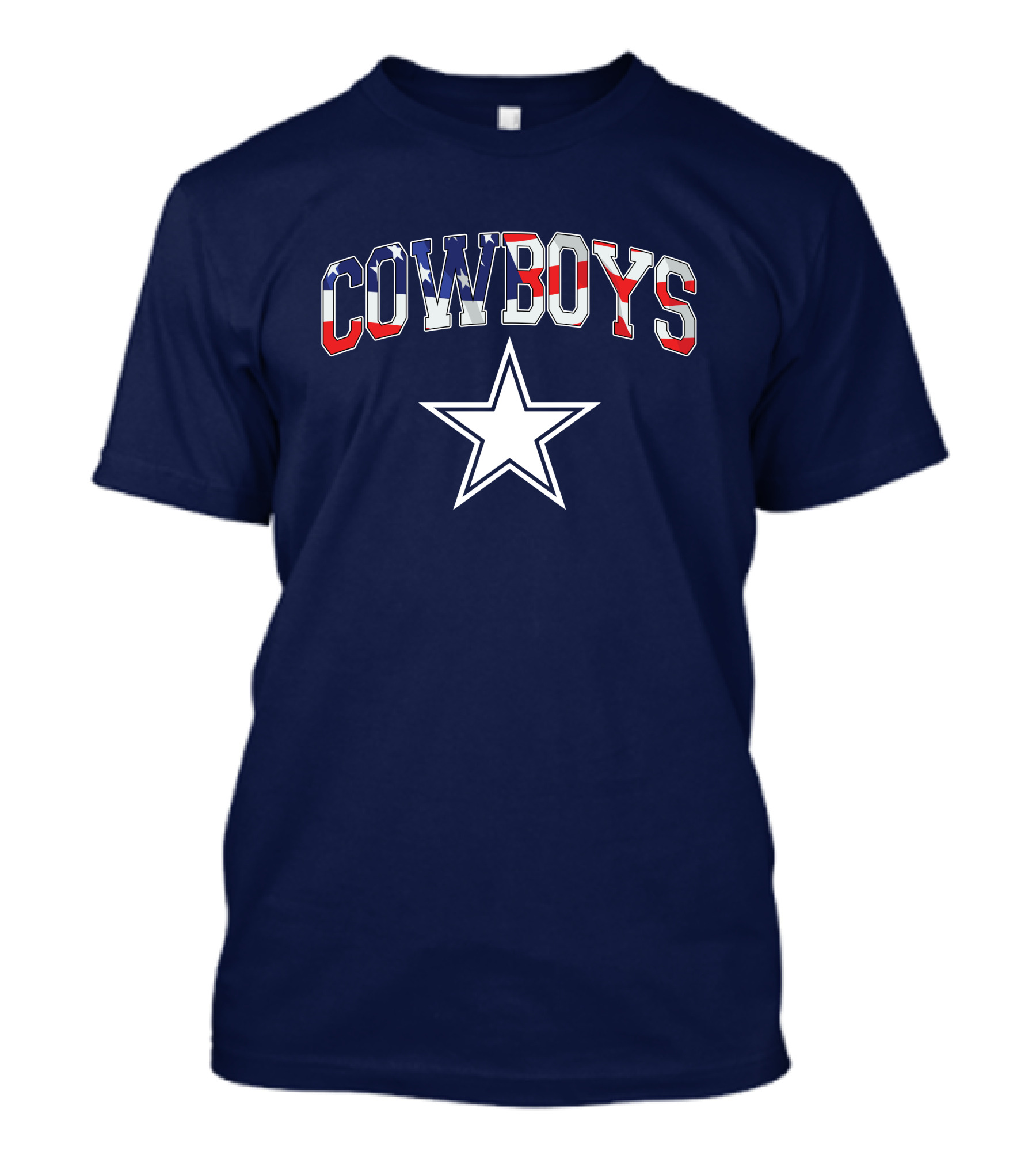 Dallas Cowboys COWBOYS American Flag Star T-Shirt